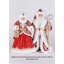 Lighted Crimson Royale Santa