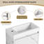 Ensemble de meuble-lavabo simple 19,73 po avec plateau en résine Jilisa