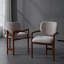 Chaise rembourrée avec accoudoirs (ensemble de 2)-1624637870