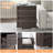 Louby Farmhouse 3 Piece Platform Bed And Nightstand Bedroom Set-2100556748-2100556745