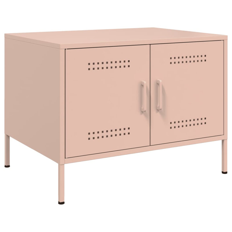 Coffee Table 68x50x50,5 cm Steel, Pink