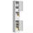 Tall Bathroom Storage Cabinet with 2 Doors and Adjustable Shelves-83110490