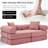 Modular Couch Sofa Bed For Apartment,Convertible Sofa Bed,Fixed-Shape Frame & Removable Armrests,Folding Mattress Couch For Small Spaces ,No Assembly ,Corduroy-2053554580