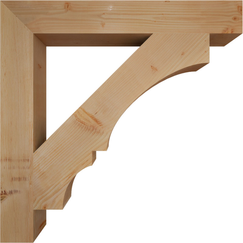 Support à bloc lisse l 5 5 po x P 44 po x H 44 po, sapin Douglas, Sapin de Douglas lisse, L 5 1/2 po x P 44 po x H 44 po