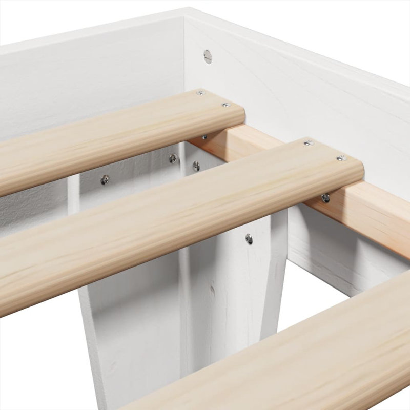 Solid Wood Bed, Small Single (2'6), White