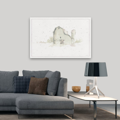 Farm Friends XIV Barn Neutral - Architecture Barns Barnyards Brown Art
