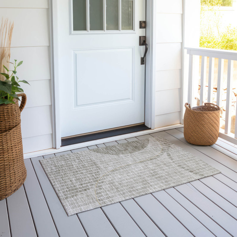 Tapis intérieur / extérieur Chevella avec envers antidérapant, Rectangle 1 pi 8 po x 2 pi 6 po