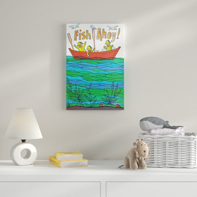 Fish Ahoy - Wrapped Canvas Print