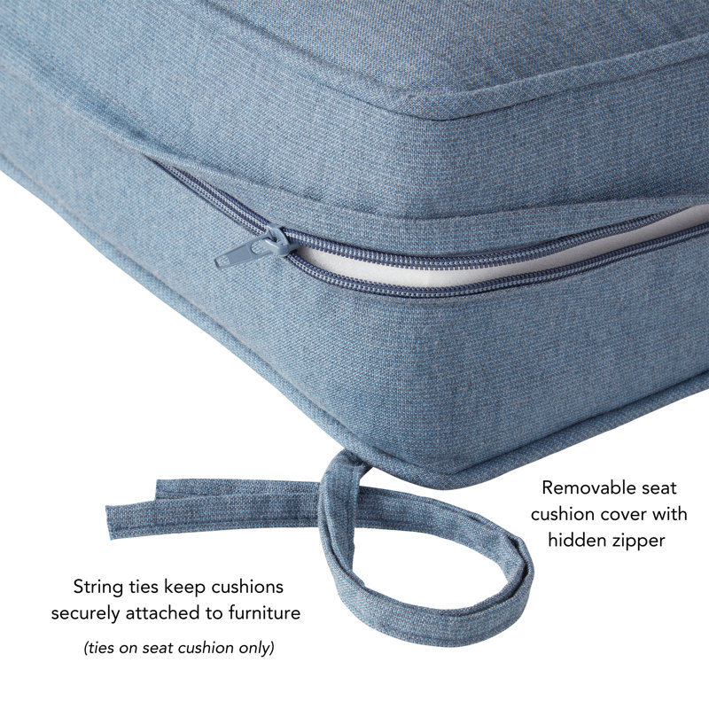 Ensemble de coussins de siège profond 4 pièces Sunbrella, Spectre denim