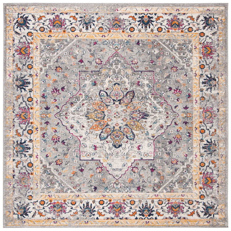 Balch Performance Oriental Rug, Square 6'7"