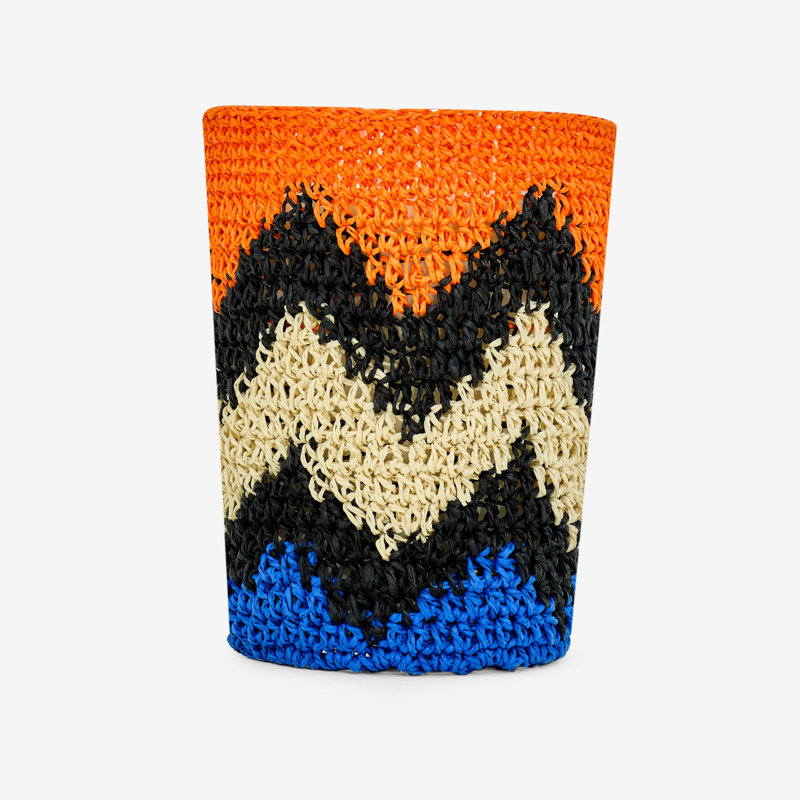 Scented Designer Candle, Small, Orange/Blue/Beige