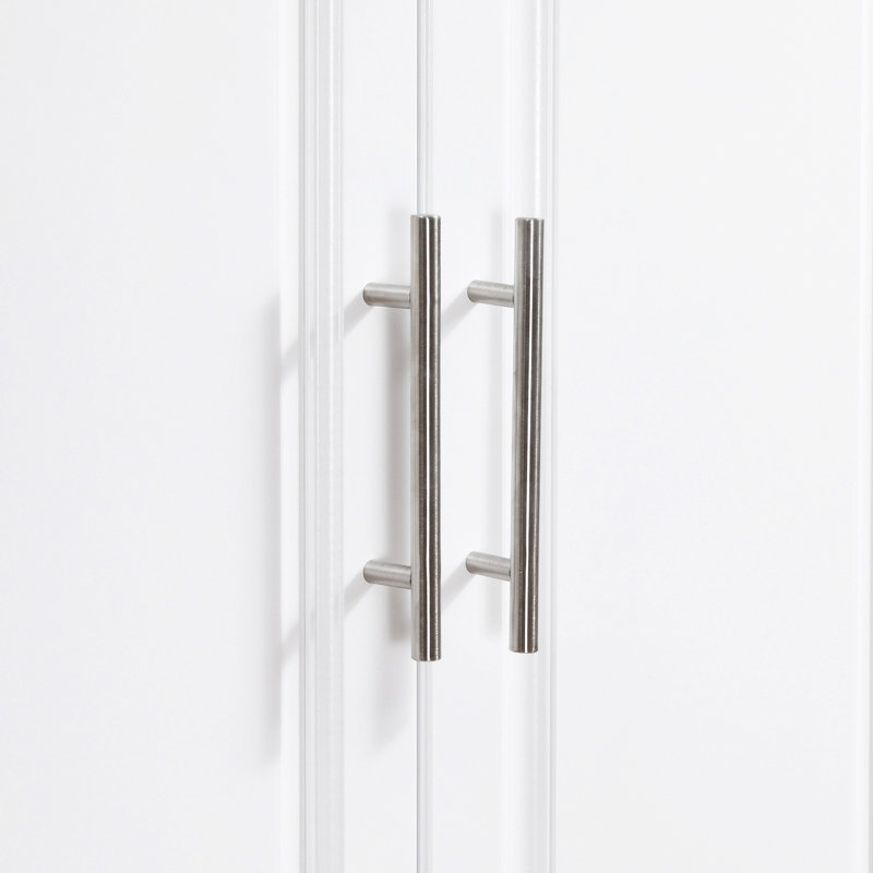 Îlot de cuisine roulant avec rangement (tabouret non inclus), Blanc