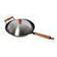 JOYCE CHEN Non-Stick Enameled Cast Iron Wok Set with Lid