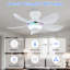 Ventilateur de plafond encastré avec lumière et télécommande / app-2022488743-2022488746