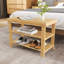 Étagère à chaussures en bambou naturel 6-9 paires de chaussures, rangement et banc à chaussures à 3 niveaux multifonctionnels, rangement peu encombrant-788029598-803945375
