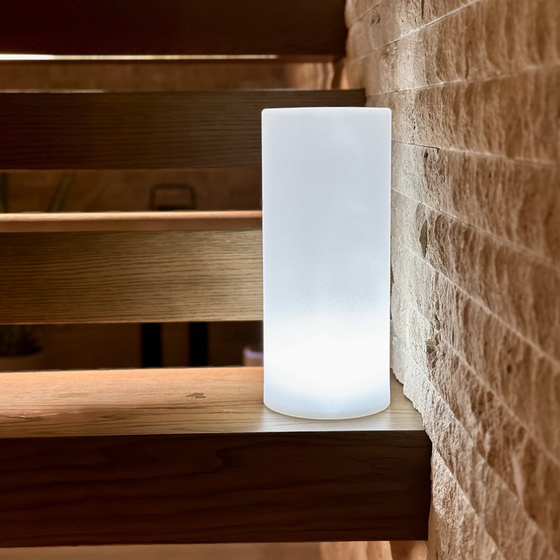 Tower LED Outdoor Floor Lamp, 14" H x 6" W x 6" D