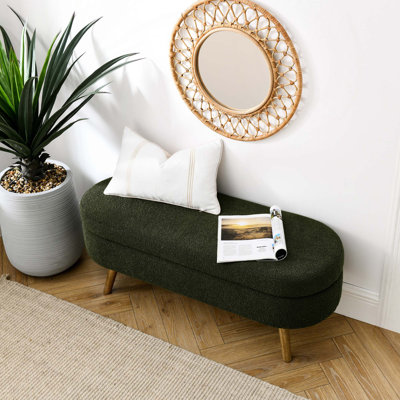 Banc de rangement rembourré 2 places Maly