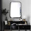 Miroir d'appoint mural en métal peint