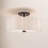 Copper Linen Blend Semi Flush Mount-186255095-186254600