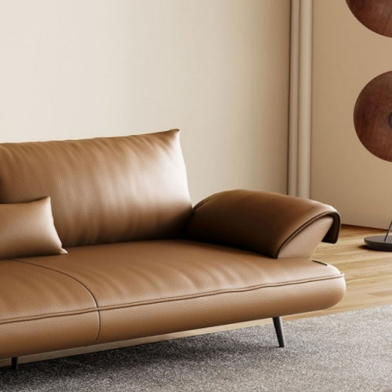 Straight Sailboat - Style Couch, Brown
