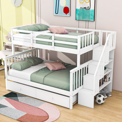 Deshaunte Kids Twin Over Full Bunk Bed with Trundle