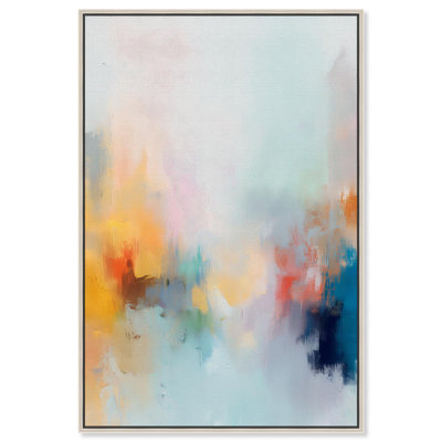 Décoration murale colorée Faded Rainbow Echoe par Art Remedy