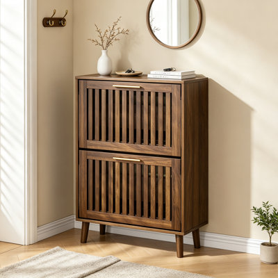 12 Pair Flip Down Shoe Storage