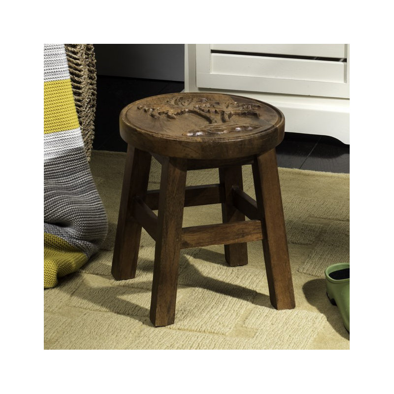 Velasco Solid Wood Accent Stool