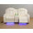 Luxury Furniture Sets Power Recliner Sofa With Ledlights,living Room Furniture/small Space/office/theaterseating, Reclining Sofa Chair With Usb Port/storageconsole/cup Holders(3 Piece Set)-427703717