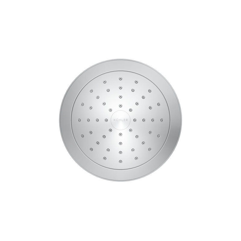 Pinstripe Single-Function Full/Standard Fixed Shower Head, Polished Chrome