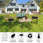Lethe Rattan 4 - Person Seating Group with Cushions