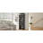 Black CD DVD Storage Cabinet with Adjustable Shelves - 8-Layer Multimedia Bookcase, Detachable into Two 4-Layer Units for Home Office Organization