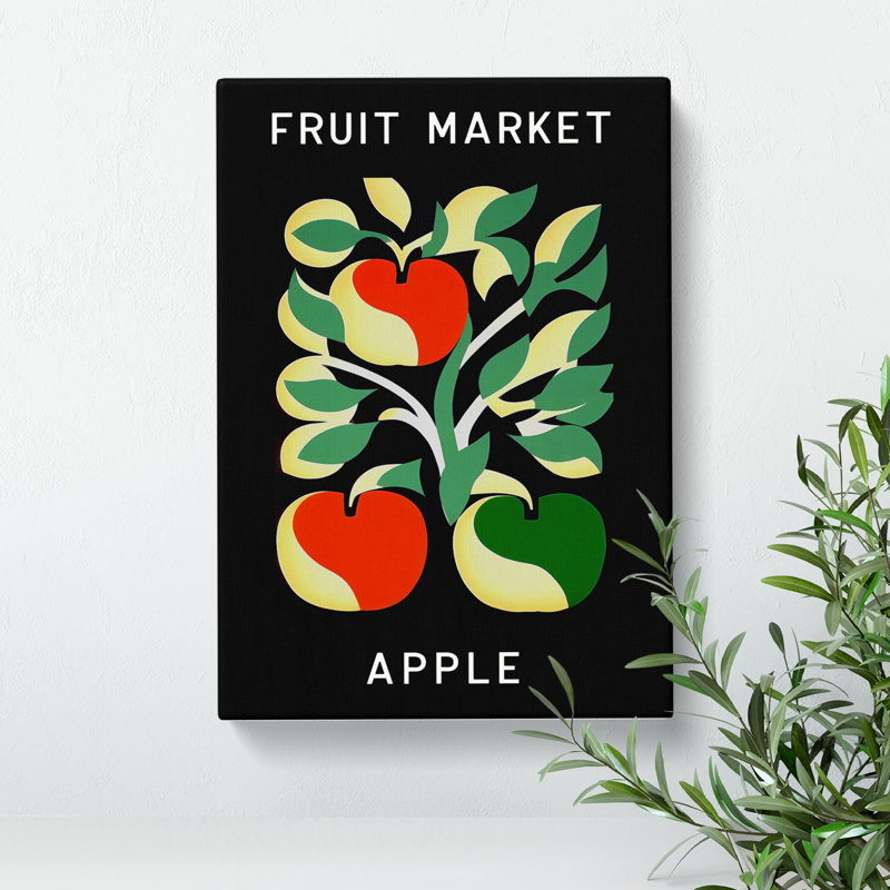 Apple Fruit Market Exhibition Vol.2 - Wrapped Canvas, 60cm H x 40cm W x 3cm D