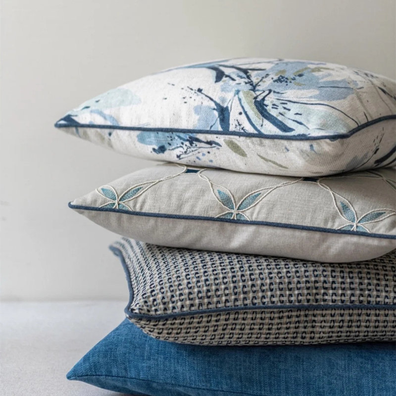 Coussin Chloe, Bleu