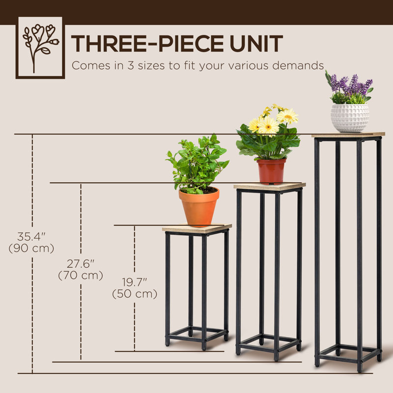 Support pour plante 3 pièces