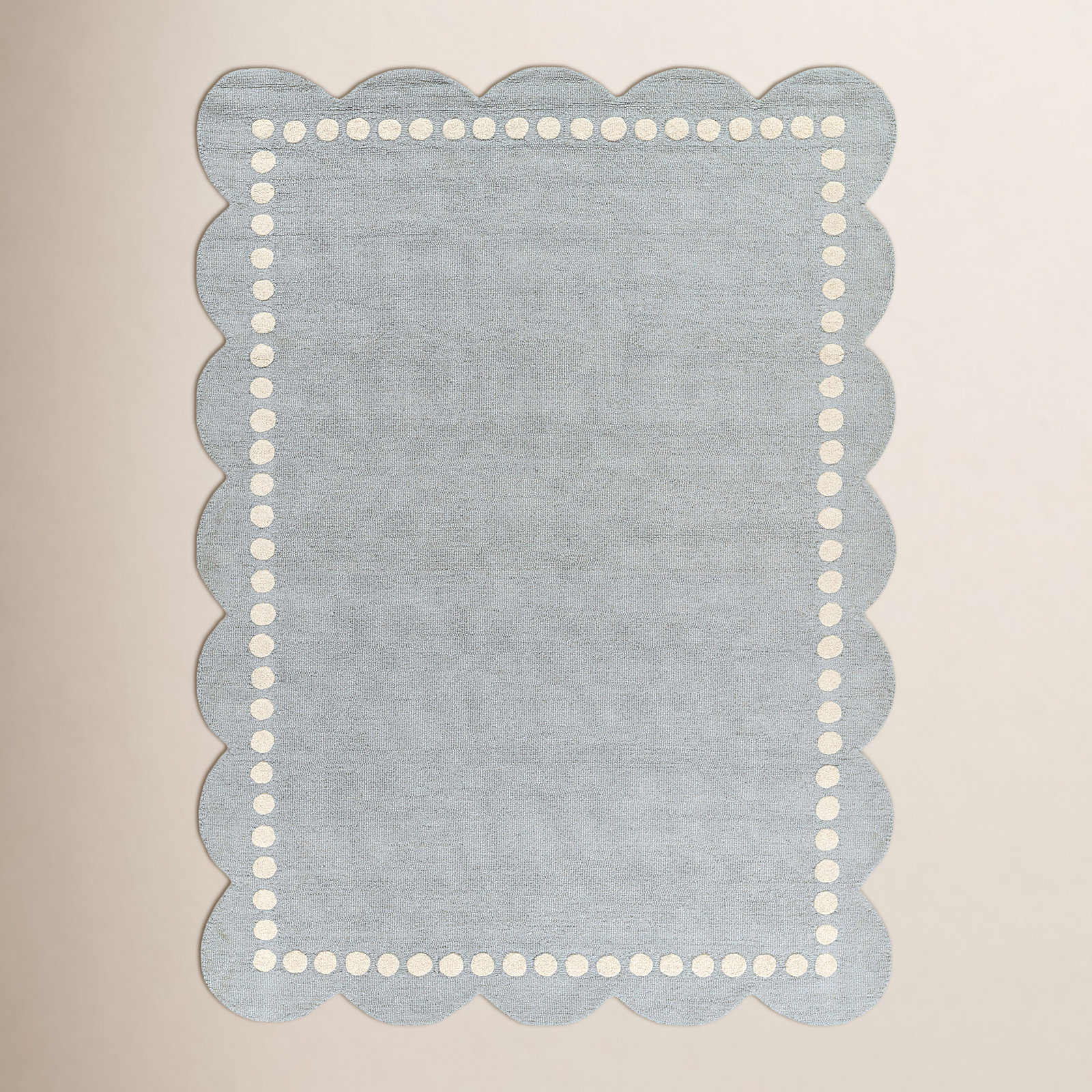Lola Blue Hand-Tufted Wool Rug, Runner 2'3" x 8'