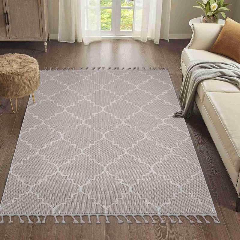 Tapis contemporain contemporain tendance, Rectangle 4 pi x 6 pi 2 po