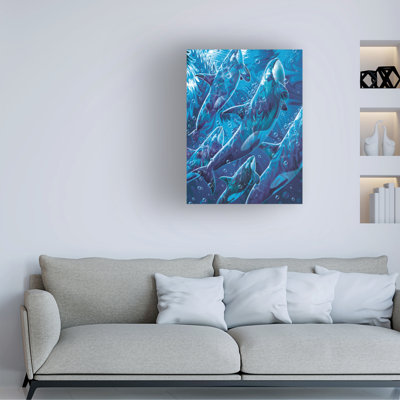 Art sur toile, Michael David Ward Orcas Rising 2