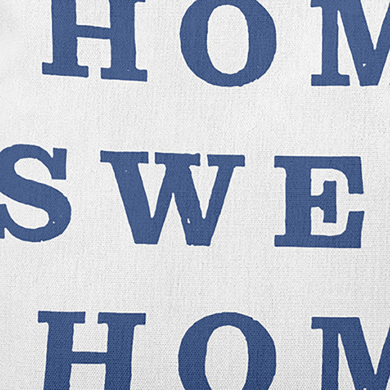 Reversible Throw Pillow, Navy Blue
