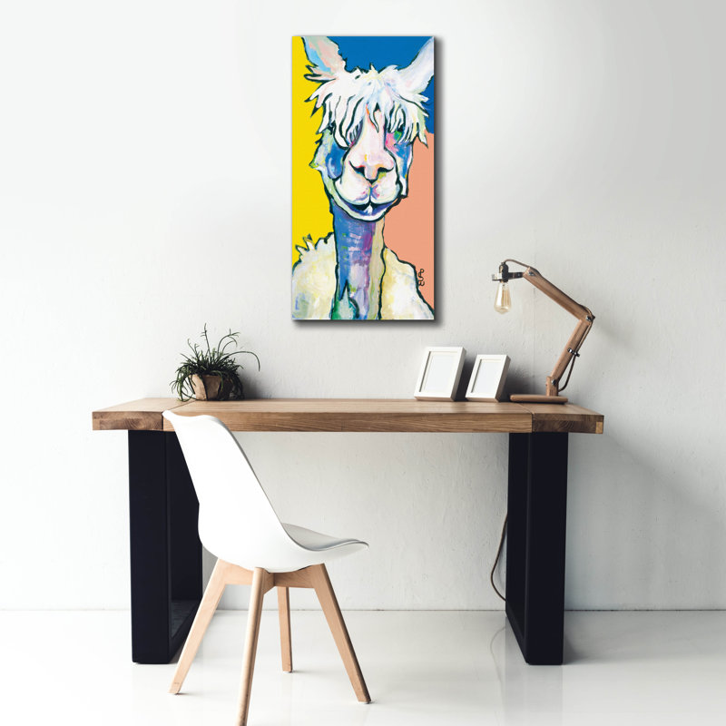 «Epon Graffiti» Veronica par Pat Saunders, art mural sur toile blanche, 20 po x 40 po, H 40 po x l 20 po