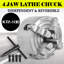 K72-100 Lathe Chuck 4 Inch 4-Jaw,Lathe Chuck Independent Reversible