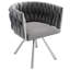 Authneil Velvet Metal Armchair-805744036-805744038-820958131