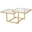 Table basse carrée en laiton Amalie-1864384256