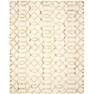 Xiong Hand Tufted Wool Geometric Rug