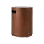 Table de couverture de réservoir de propane ronde brune - cachette extérieure en béton 20 lb avec poignée latérale pour patio ou terrasse-66832260