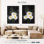Bouquet de marguerites sur fond noir-1514245426