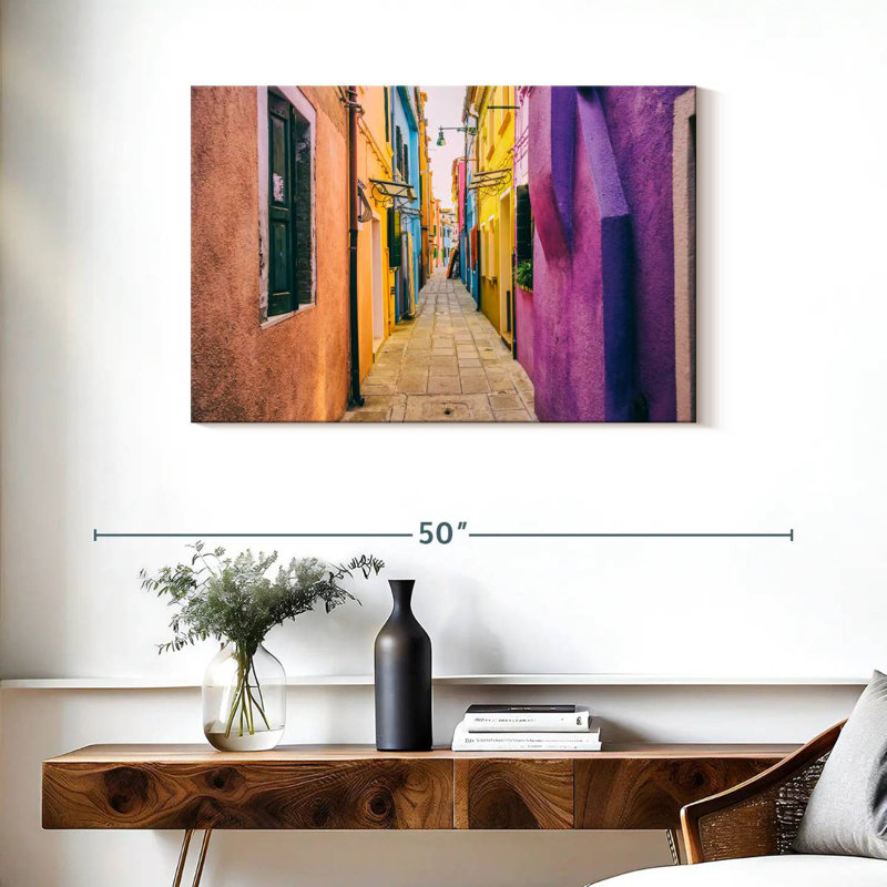 Kavia Burano Alley, 24" H x 36" W