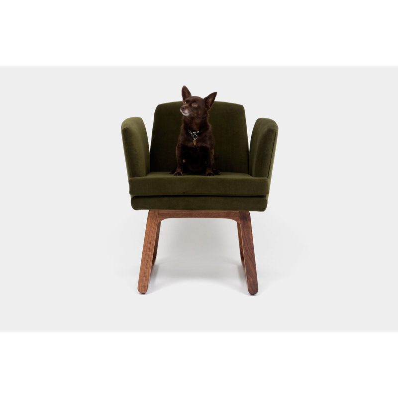 Allison Upholstered Arm Chair, Forest