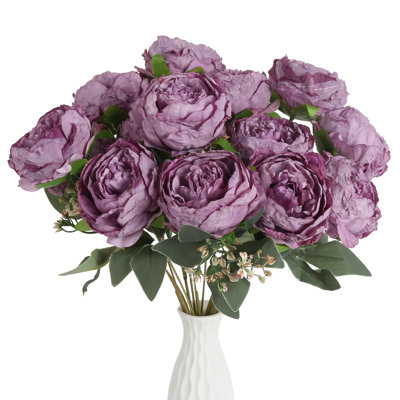Arrangement floral bouquet de pivoines rétro