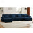U Shaped Sectional Sofa Cloud Couch With Movable Ottomans, Convertible Deep 4 Seater Modern Velvet Comfy Upholstered Corner Couch-2058932362-2058932361